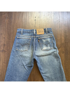 Vintage 80s 90s Levi 505 Jeans 31x28 Mens Unisx Orange Tab Cotton Straight Leg